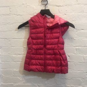 Uniqlo Pink Quilted Puffer Vest